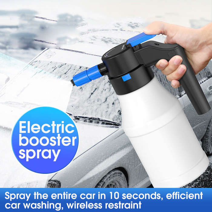 1.5L Cordless Electric Foam Sprayer Car Wash Watering USB Charging Air Pressure Watering Can Spray G
