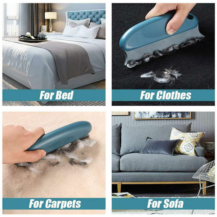 Red - Pet Hair Cleaning Remover Brush Dog and Cat Hair Remover Roller for Furniture / Couch / Carpet
