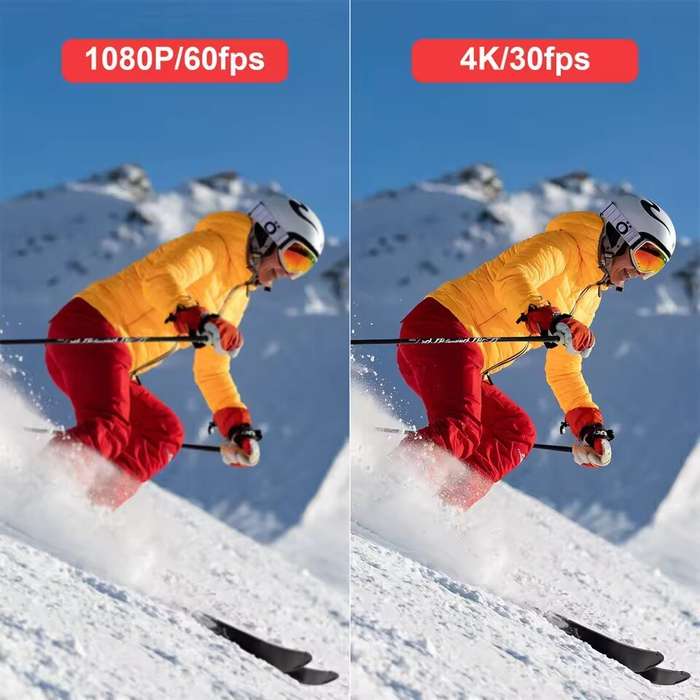 Black - SJCAM C100 Plus 4K Mini Action Sport Camera 4K 30FPS H.265 12MP 2.4G WiFi 30M Waterproof Car