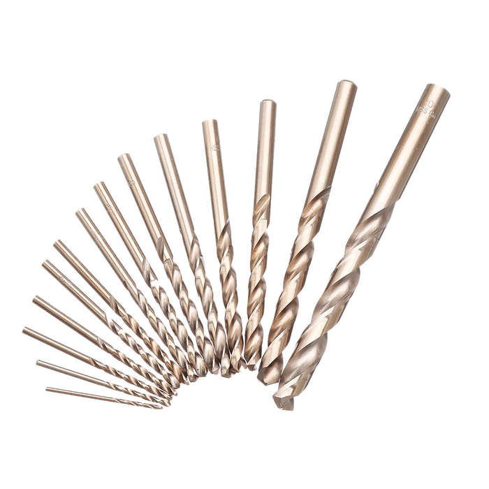 Drillpro 99Pcs M35 Cobalt Drill Bit Set 1.5-10mm HSS-Co Jobber Length Twist Drill Bits For Stainless