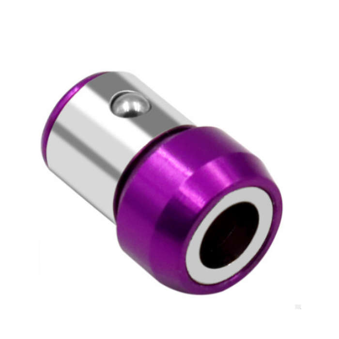 Blue - Drillpro Universal Magnetic Ring 6.35mm Screwdriver Bit Magnetic Ring Alloy Strong Magnetizer