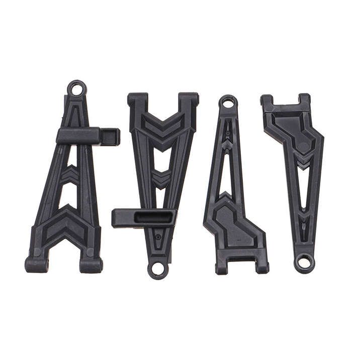 Front - 4PCS HBX 2996A 1/10 RC Car Parts Suspension Upper Lower Arm Left Right Front/Rear Vehicles M