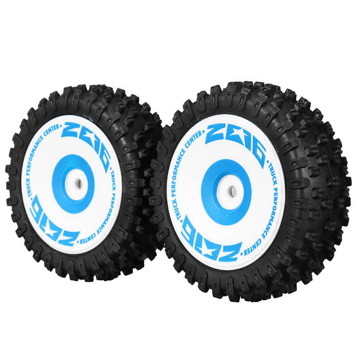 Rear - 2PCS Wltoys 124017 Brushless 1/12 RC Car Spare Front/Rear Tires 2017 2018 Vehicles Model Part