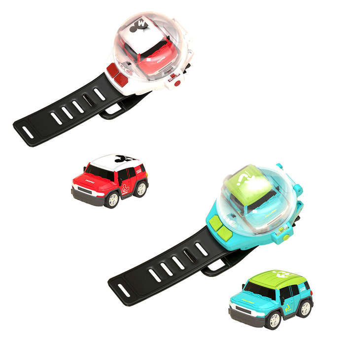 Red - 4DRC NEW C17 Mini Watch RC Control Car Hot Sales Children's Cute Cartoon Electric Car Small Co