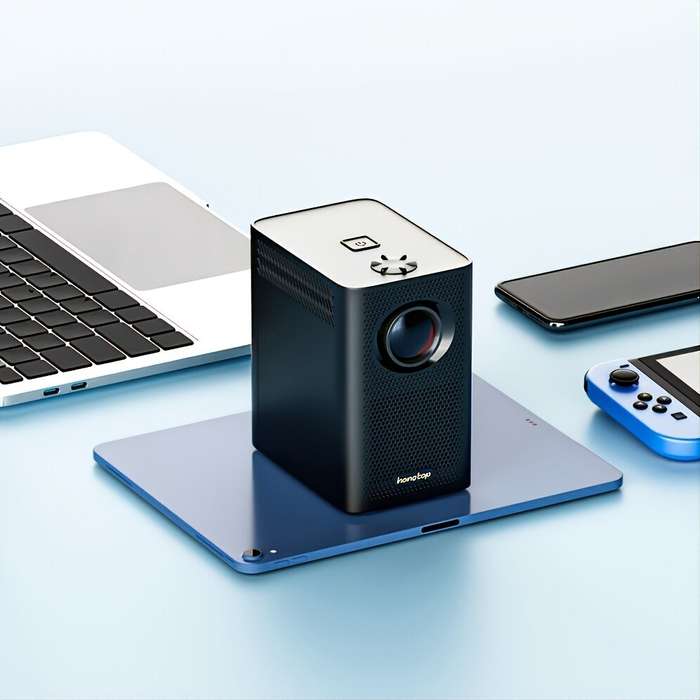 Mini Smart Projector Android 10.0 With WiFi 2+16GB Storage Portable Movie Compatible With IOS/Androi