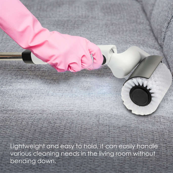 White - Tevorex 4 in 1 Electric Cleaning Brush Electric Rotary Floor Scrubber Wireless Cordless 360