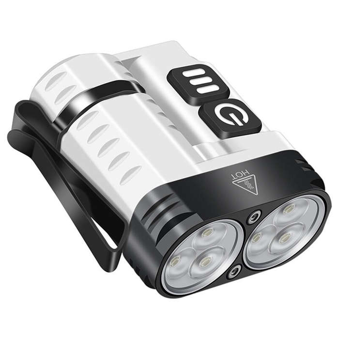 White - SEEKNITE U6 1600LM Mini Size High Lumen LED Keychain Flashlights U6 Super Bright Aluminum Al