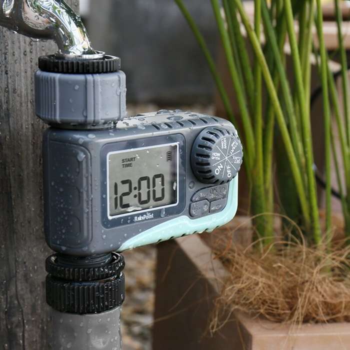 RAINPOINT Sprinkler Timer Programmable Water Timer With Rain Delay for Garden Hose Automatic Waterin