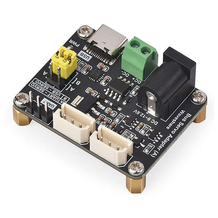 Black - Raspberry Pi Serial Bus Servo Driver Board Module Integrates Servo Power Supply and Servo Co