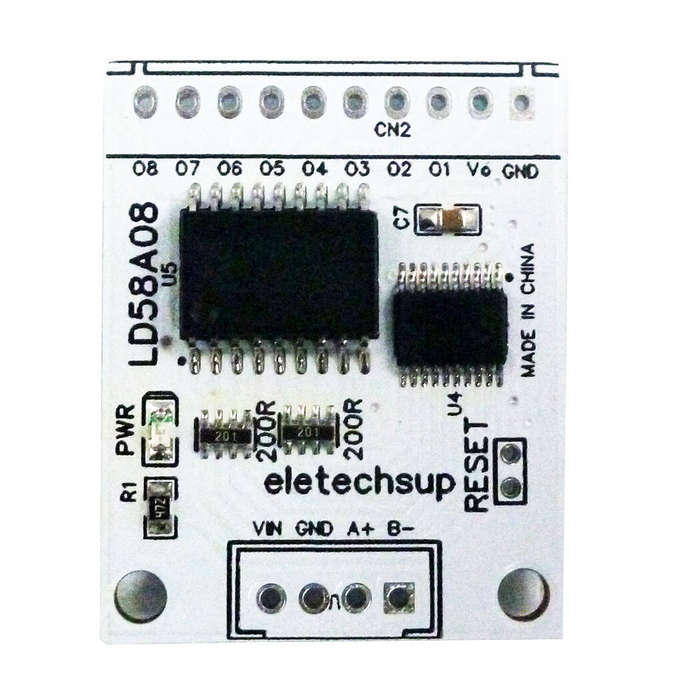 No Pin - 8ch RS485 Modbus RTU DO/PWM Output Multifunction MOS Driver Board for Multilayer Signal Lig