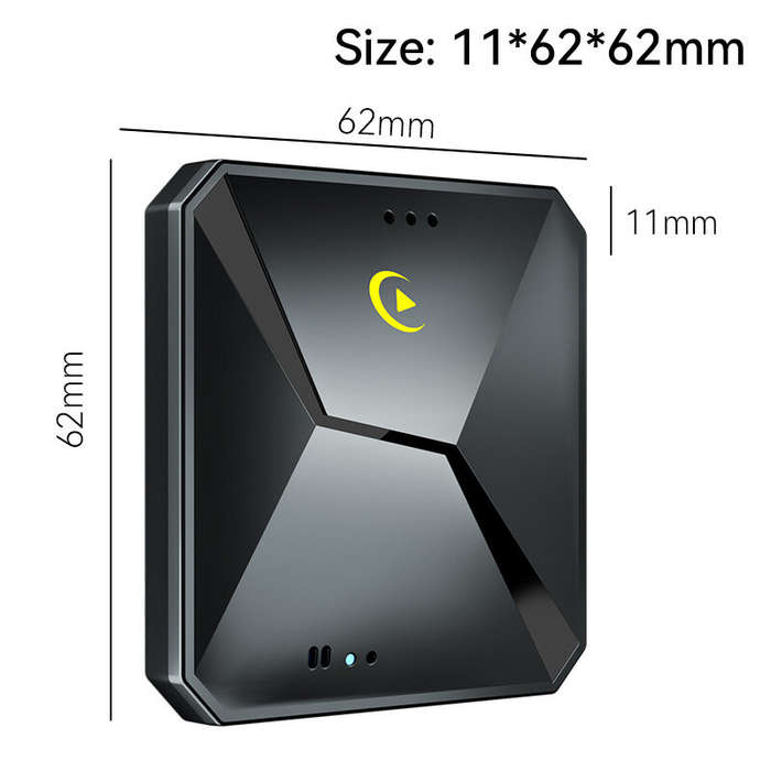 Black - 2 In 1 Wireless Apple CarPlay Module Android Auto Box Car Wireless Projection Module Smart I