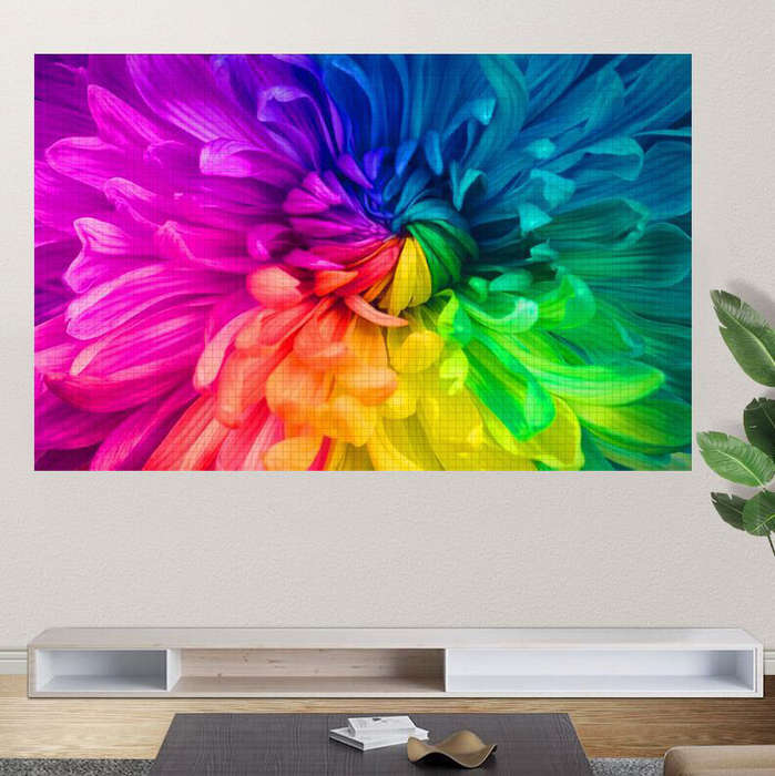 90 Inch - 4K High-Definition Projector Screen 90-Inch 16:9 Metal Material Foldable Anti-light Curtai