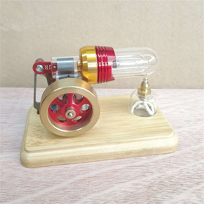 Yellow - SH-010 Freestyle Piston Stirling Engine Model Science Technology Puzzle Novelty Toys