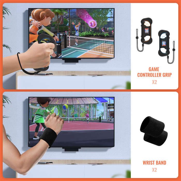 Full Kit - JYS JYS-NS2277 Switch2 12-in-1 Motion Sports Accessories Set Golf Tennis Badminton Sword