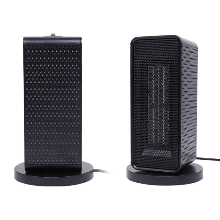 US - PTC Fast Heating Electric Heater Winter Desktop Heater Home 3-Speed Hot Air Blower 1200w Small