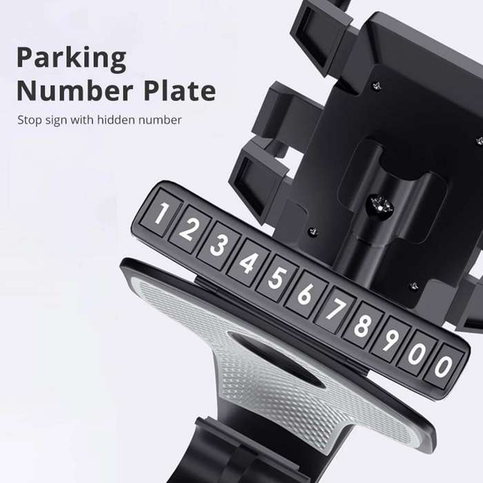 Parking Number Car Mobile Phone Holder Bracket Upgrade Multi-functional Vehicle With Navigation Rota