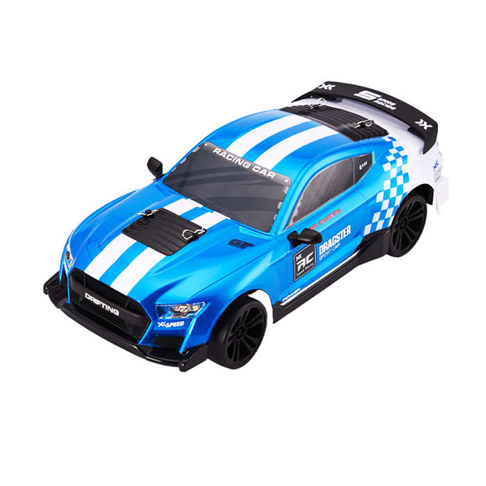 Green - HX 1/14 2.4G 4WD RC Car Gyro Racing High Speed Drift Toy Full Proportional w/ Light