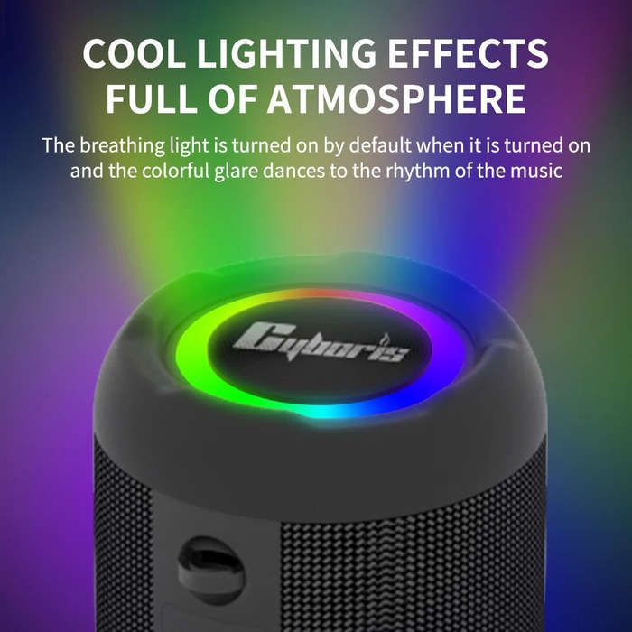 Camouflages - Cyboris S9 20W bluetooth Speaker Portable Speaker Dual 57mm Bass Diaphragm RGB Light T