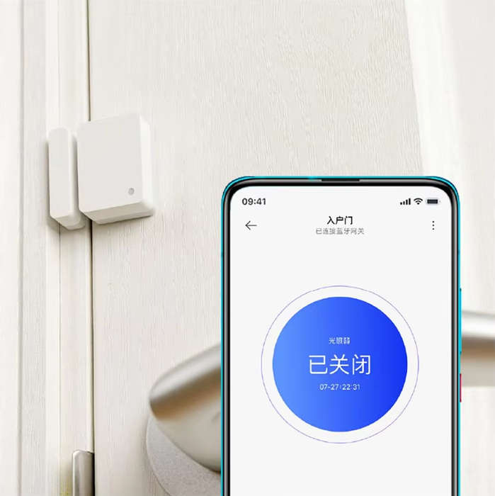White - Xiaomi Mijia Opening and Closing Record Notification Door and Window Sensor 2 Smart Connecti