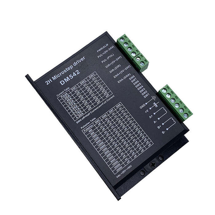 DM542 Stepper Motor Controller 2-phase Digital Stepper Motor Driver 18-48 VDC Max. 4.2A for 42/57/86