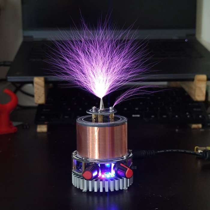 Maxgeek SSTC Mini Tesla Coil Music Double Class-E Solid State Tesla Coil Artificial Teaching Tool