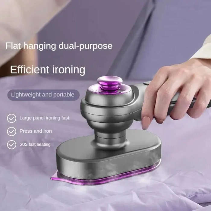 US Plug - Portable Handheld Clothes Steamer Hanging Ironing Machine Mini Electric Iron Home Travel W