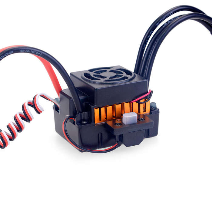 4370KV - Surpass Hobby F540 Brushless Motor 60A ESC LED Program Card Combo for 1/12 1/14 RC Crawler