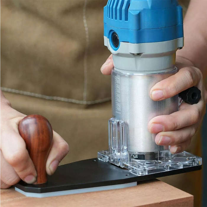 #A - Aluminum Alloy Edge Trimmer With Adjustable Fence 65Mm Wood Handle Perfect For Arc R Corner Cha