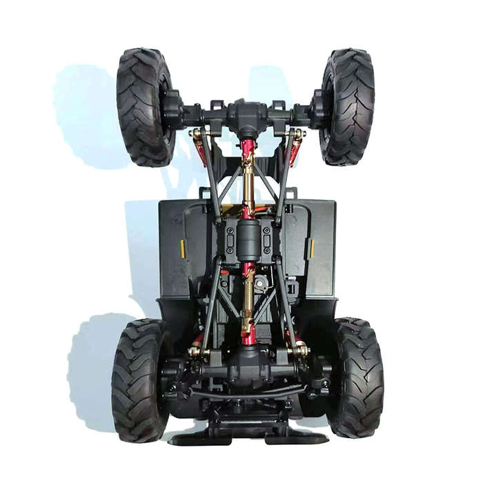Red - 4PCS Upgraded Metal Oil Filled Shock Absorber Dampers for SG PINECONE FORSET 2401 1/24 RC Cars
