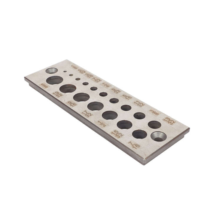 Imperial - Steel Dowel Plate Maker 17 Holes Wood Dowel Rod Maker Metric Imperial Dowel Plate
