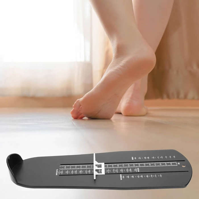 Black - Foot Measuring Device Adjustable Home US Size Adult Child Measuring Ruler Foot Size Measurin