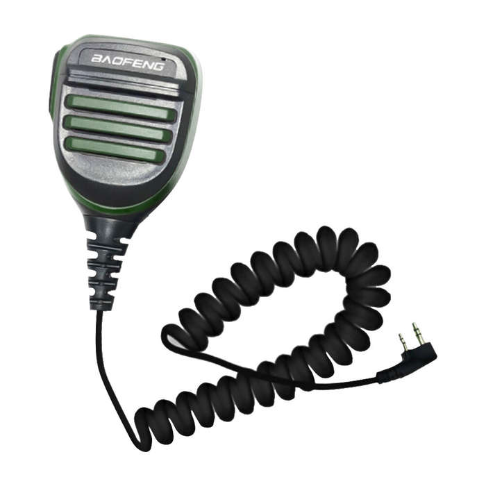 Red - Baofeng Microphone Walkie Talkie High-definition Audio Large PTT Handheld Mic for Baofeng BF-U