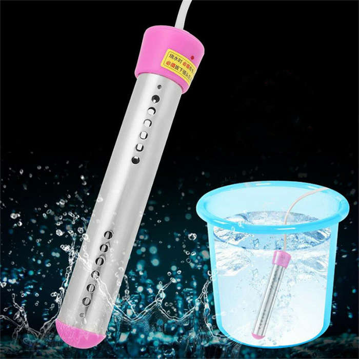 Black - Tevorex 3000W Electric Intelligent Timing Heater Boiler Water Heating Element Immersion Susp