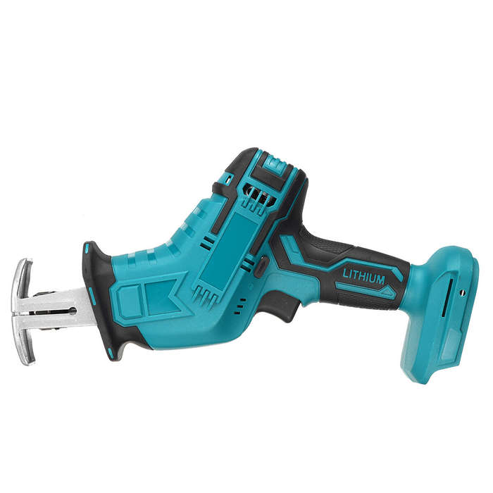 A - 18V 10mm Coedless Electric Reciprocating Saw Variable Speed Metal Wood Cutting Tool Electric Saw