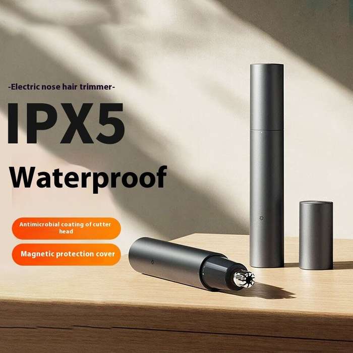 Black - Xiaomi MIJIA Electric Nose Hair Trimmer Rechargeable Nose Hair Trimmer Blade Magnetic Suctio