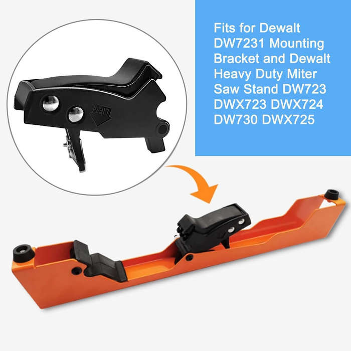 2 PCS - 2 PCS Clips For Miter Saw Mounting Brackets Compatible with Dewalt's DW7231 DE7023 DE7033 DE