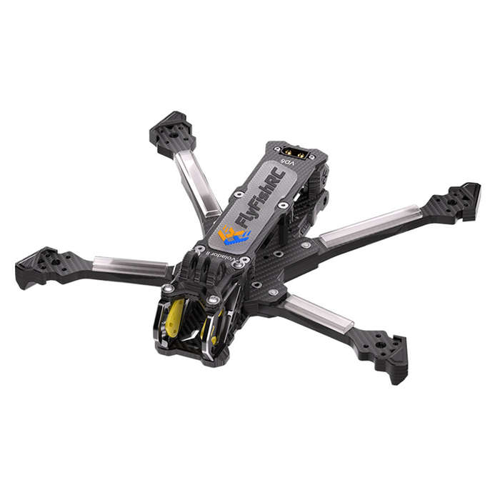 Black - FlyfishRC Volador II VD5 V2 225mm Wheelbase 5 Inch T700 Carbon Fiber Frame Kit Support DJI O