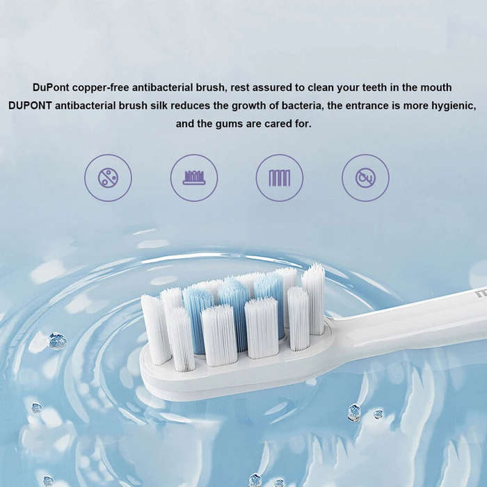 Purple - Xiaomi Mijia T302 Sonic Electric Toothbrush with DuPont Antibacterial Bristles Four Cleanin