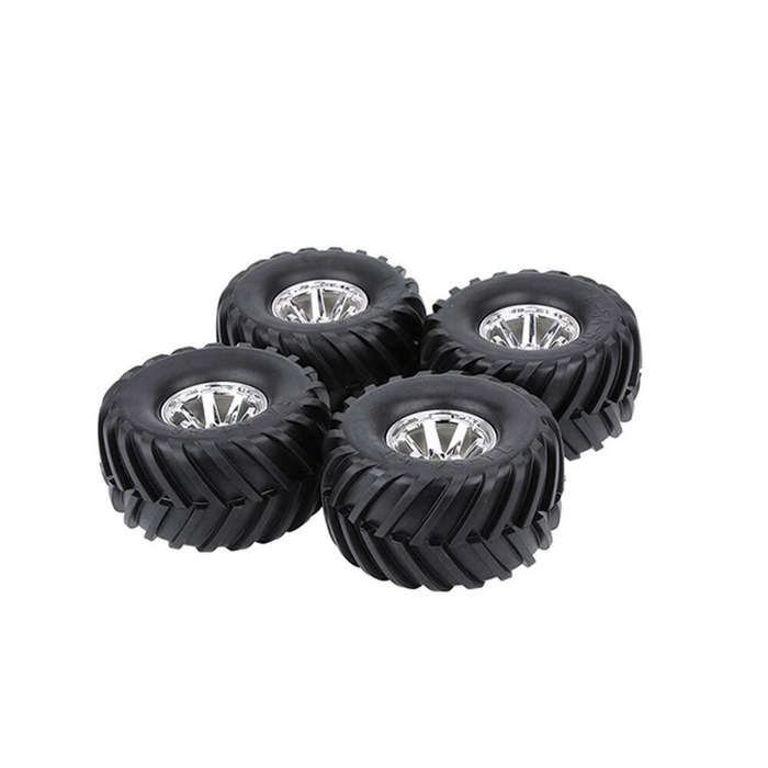 Red - 4Pcs Austar Wheel Tires Plastic Wheel Rims for 1/10 RC Crawler HSP HPI Car Parts