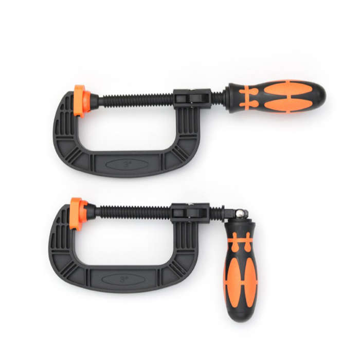 3 Inch - Heavy-Duty G-clamp C-Shaped Clip Swivel Jaw Pad Design and Easy Adjustment Feature for Opti