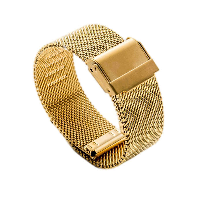 Black - 22mm Quick Release Steel Mesh Belt Replacement Strap for Zeblaze Smart Watch