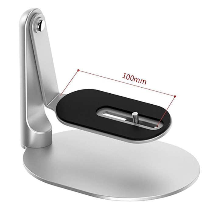 Silver - Salange Desktop PTZ Projector Stand Aluminum Alloy Multi-Angle Projection Bracket with 360