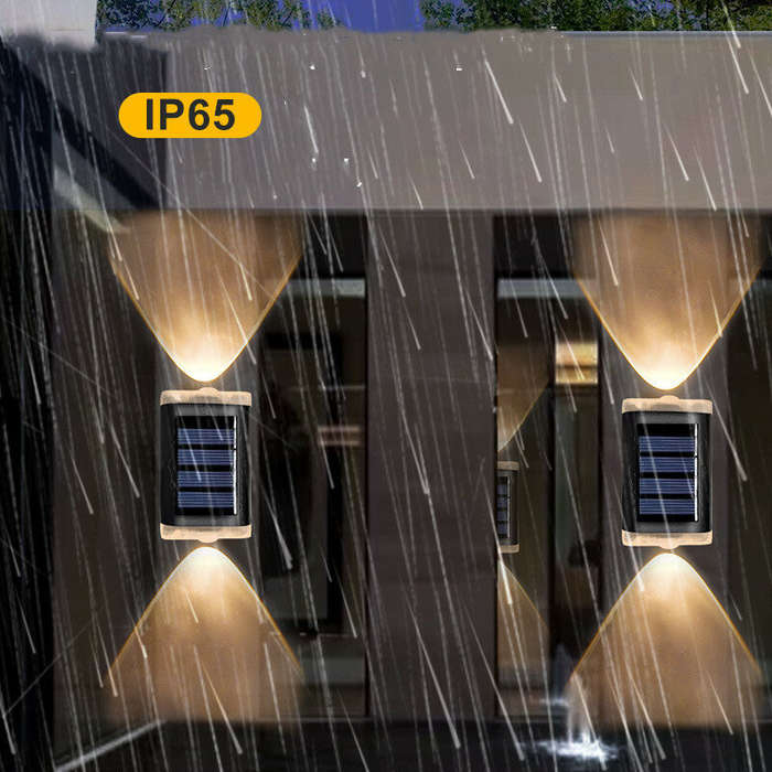 White Light - Solar Lamp Wall Lamp Up And Down Light Outdoor Wall Washing Lamp Balcony Lighting Nigh