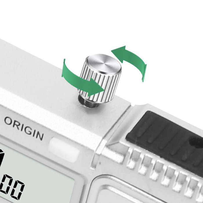 Silver - AV TOOLTOP ET54 Stainless Steel Digital Caliper 150mm IP54 Waterproof Dustproof LCD Display