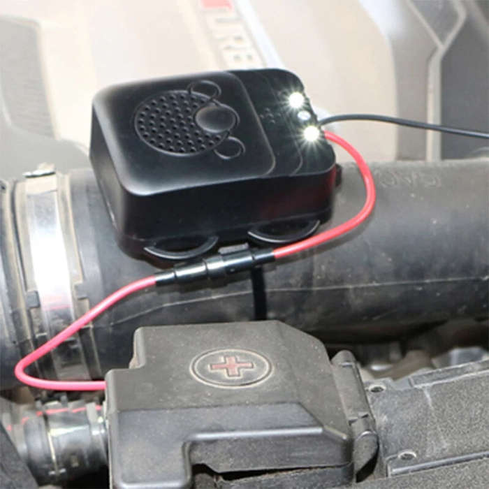 Black - 12V Car Electronic Rodent Repellent Ultrasonic Anti-Rat Mouse Repeller for Cars Non-Toxic Ke