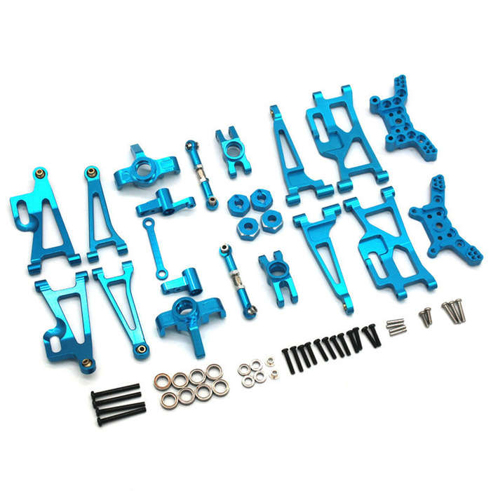Sky Blue - Upgraded Metal Accessories Set for 1/14 MJX 14209 14210 RC Car Vehicle Models Spare Parts