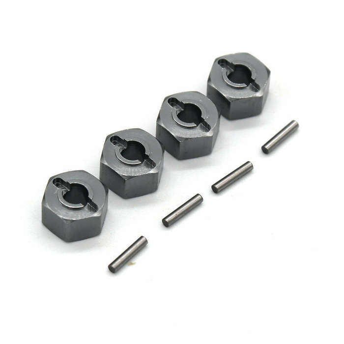 Red - MJX 16207 16208 16209 16210 H16 1/16 Rc Car Metal Upgrade Parts Hexagon Connector
