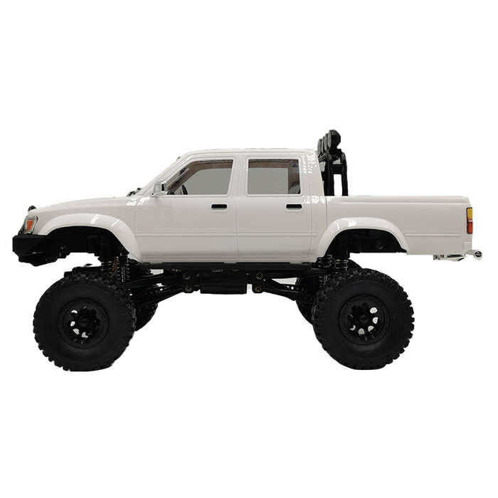 White - WPL C64-1 RTR 1/16 2.4G 4WD RC Car Rock Crawler LED Light Climbing Off-Road Truck Full Propo