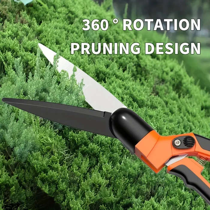 Type1 - SK5 Steel Gardening Shears 360 Rotating Blade Heavy Duty PTFE Coated Anti-rust Garden Scisso