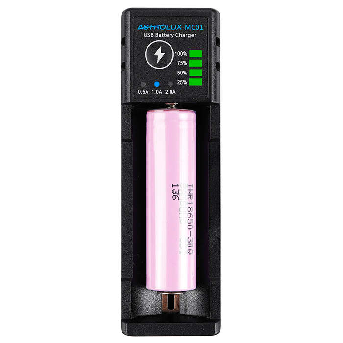 Astrolux MC01 2 in1 USB Charging Mini Battery Charger Portable Mobile Phone Power Bank Current Optio